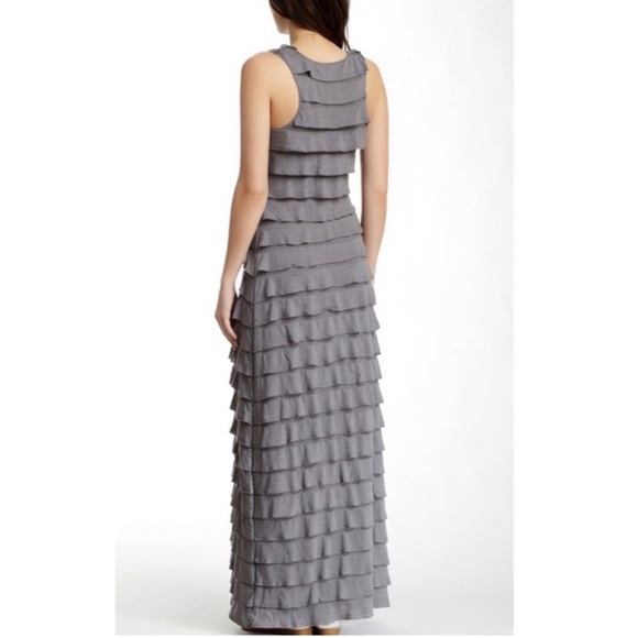 MAX STUDIO Ruffle layered,sleeveless, stretchy tiered dress Size: Small - Picture 4 of 12